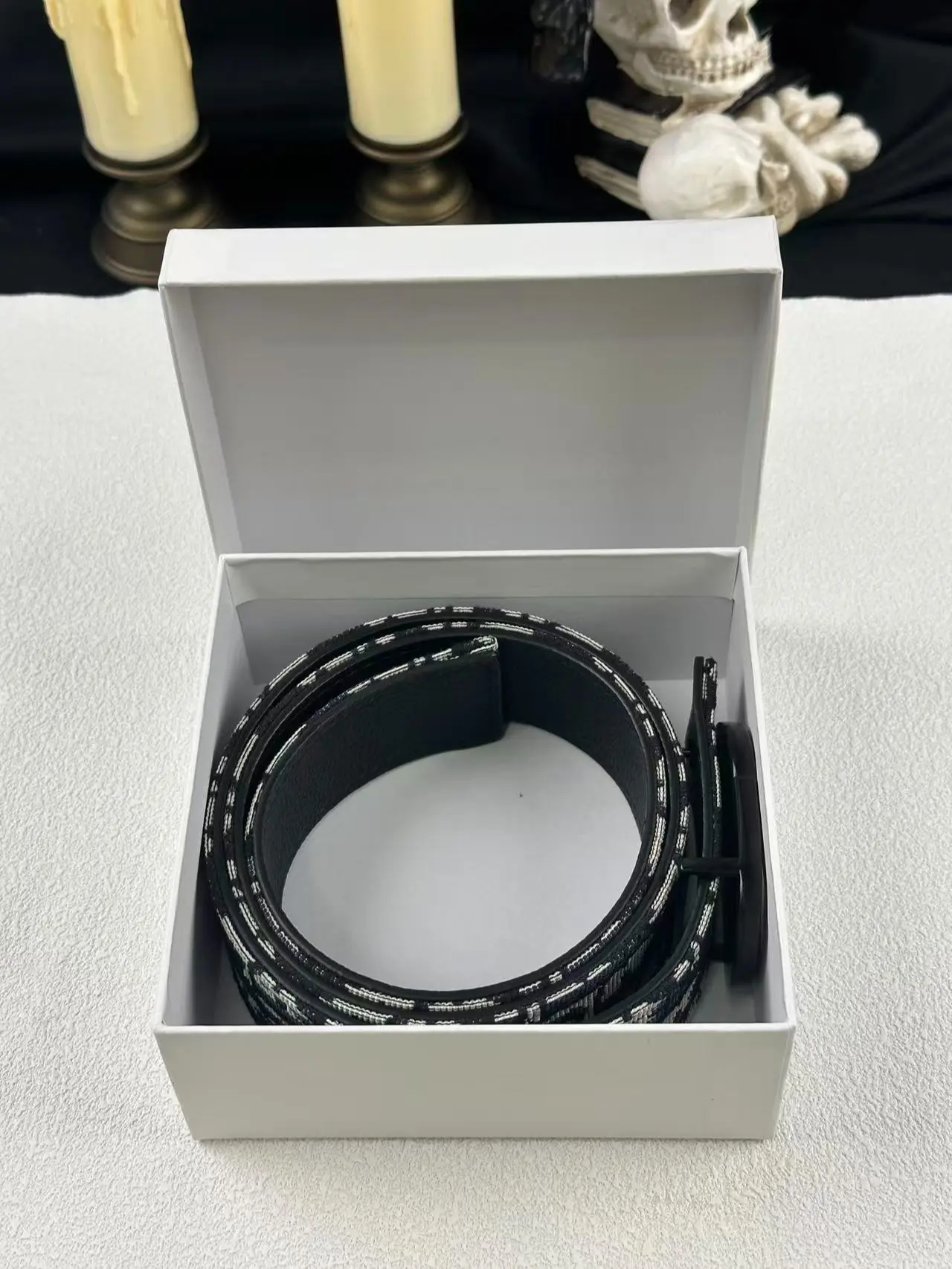 Classic Adjustable Side Belt - Denim Alloy Belt for Casual Outings, All-Season Stylish Street Style Fashion Accessory, Belts