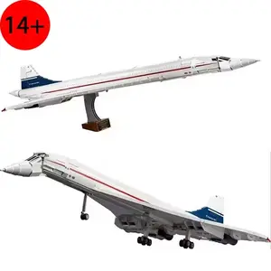 Concorde Building Blocks Supersonic Airliner Model Assembly Toy Gift for Boys