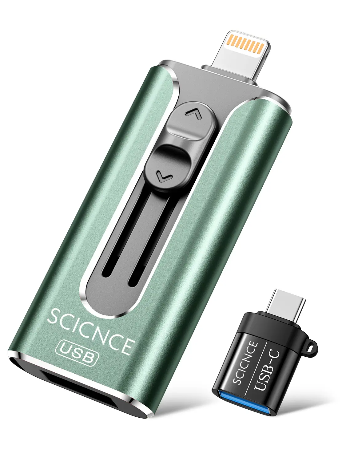 SCICNCE 256GB 1TB USB Stick Drive Storage for Photos and Videos Backup, Compatible with iPhone iPad Android PC, Plug and Play, No Application Required