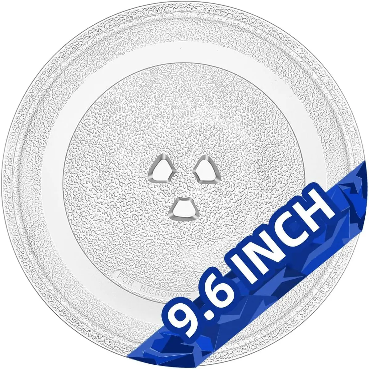 9.6 Inch Microwave Glass Plate - Durable Replacement Microwave Glass Plate for Small & Retro Microwaves (0.7 Cu Ft, 700W), Good Price Quick Fix
