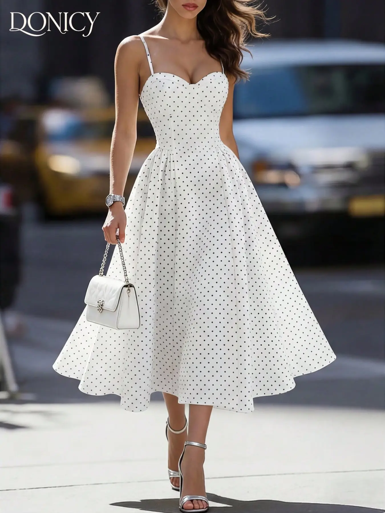 black and white print dress Off White Printed Maxi Dress With Cut Outs