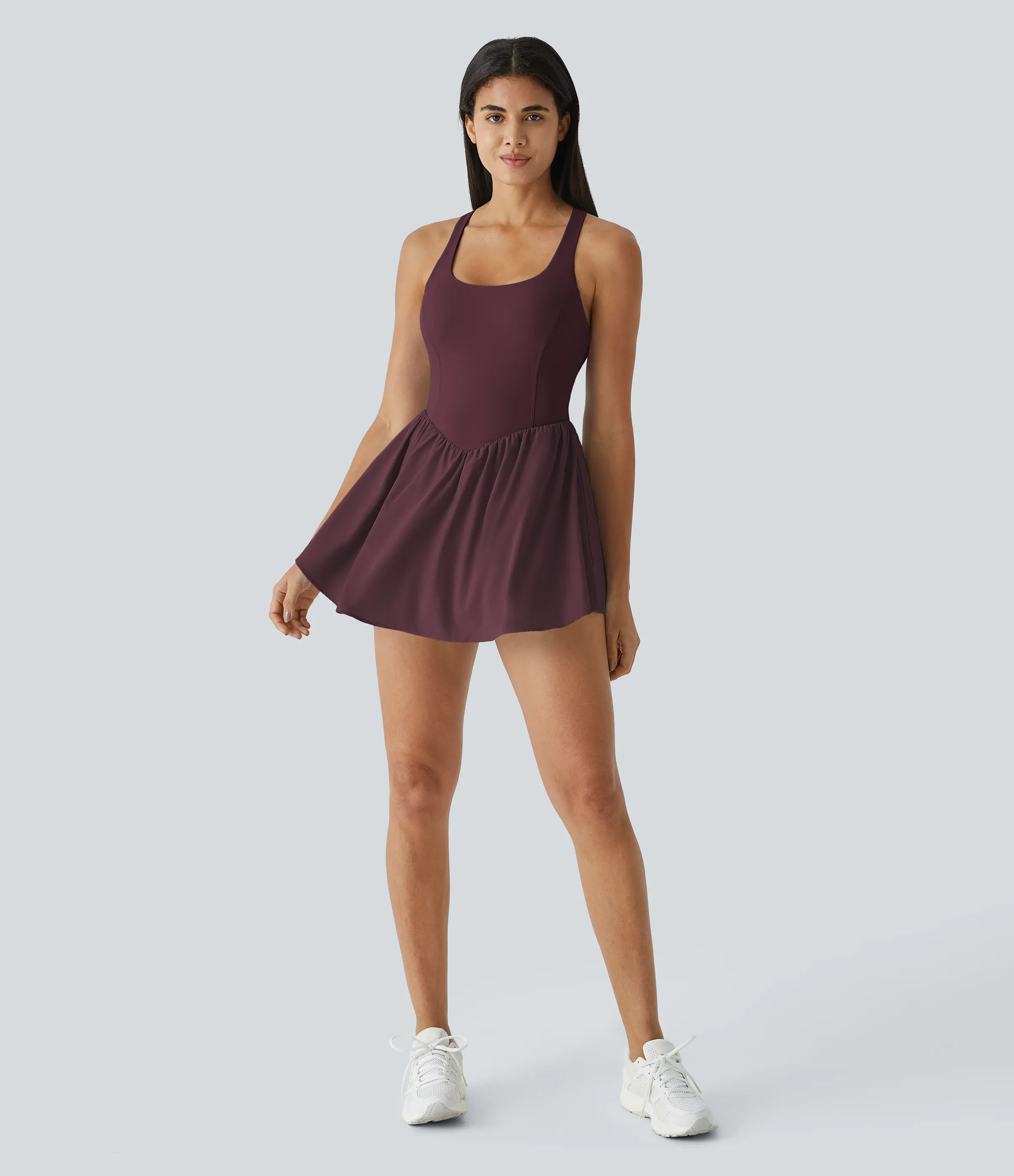 Halara Breezeful Backless Corset 2-in-1 Pocket Mini Quick Dry Flowy Pickleball Active Dress  Activewear Sportswear Flexible prom Clothes Dance Skirt Periwinkle golf outfits women