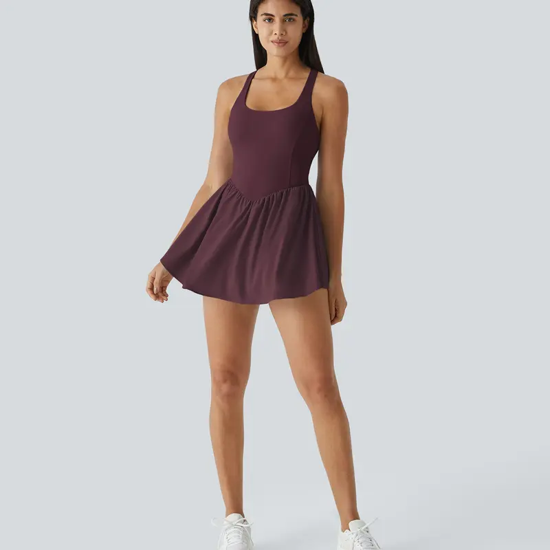Halara Breezeful Backless Corset 2-in-1 Pocket Mini Quick Dry Flowy Pickleball Active Dress  Activewear Sportswear Flexible prom Clothes Dance Skirt Periwinkle golf outfits women