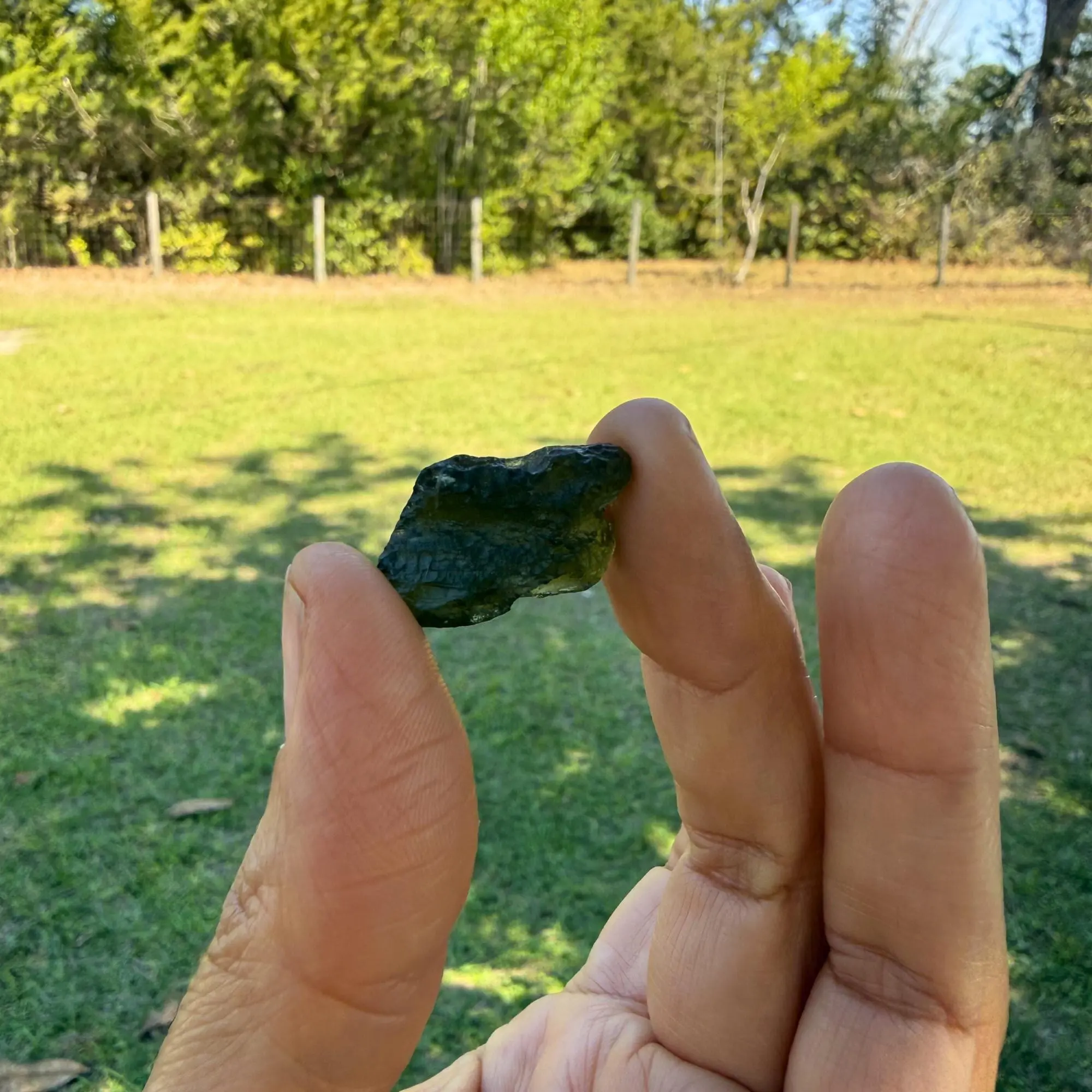 Natural Moldavite 4g Raw Stone | Genuine Czech Tektite Transformation Crystal