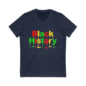 Black History Unisex Short Sleeve V-Neck Tee