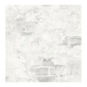 NextWall Faux Stuccoed Brick Peel and Stick Wallpaper Roll