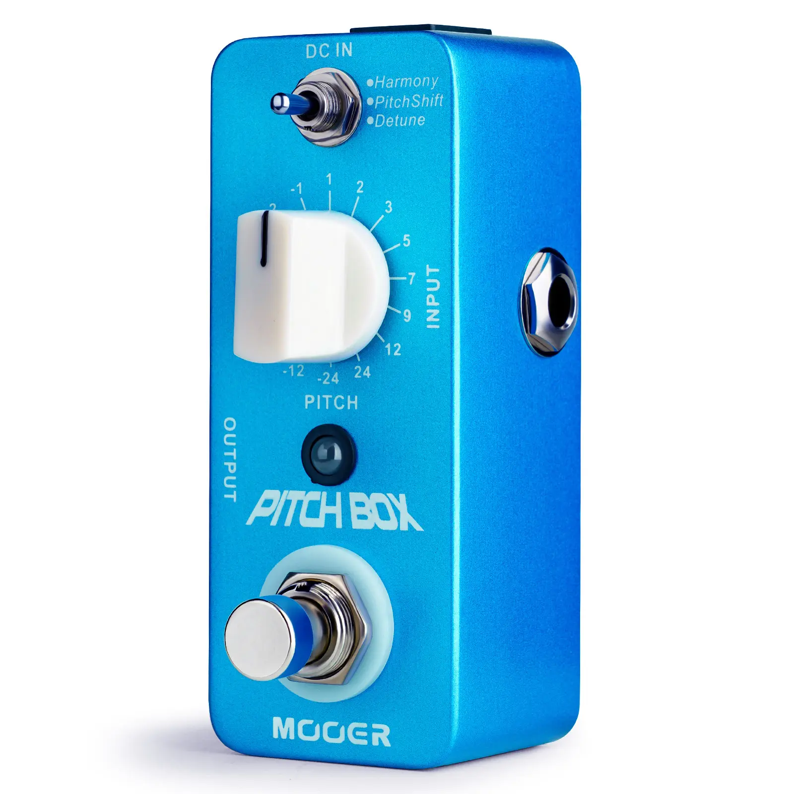 MOOER Digitech Drop Pedal, Guitar Harmonizer Pitch Shifter, MPS1 Guitar Effect Pedal Pitch Box, Harmonizer Guitar Pedal Pitch Box, Guitar Pedal Pitch Pedal for Electric Guitar Bass, with True Bypass