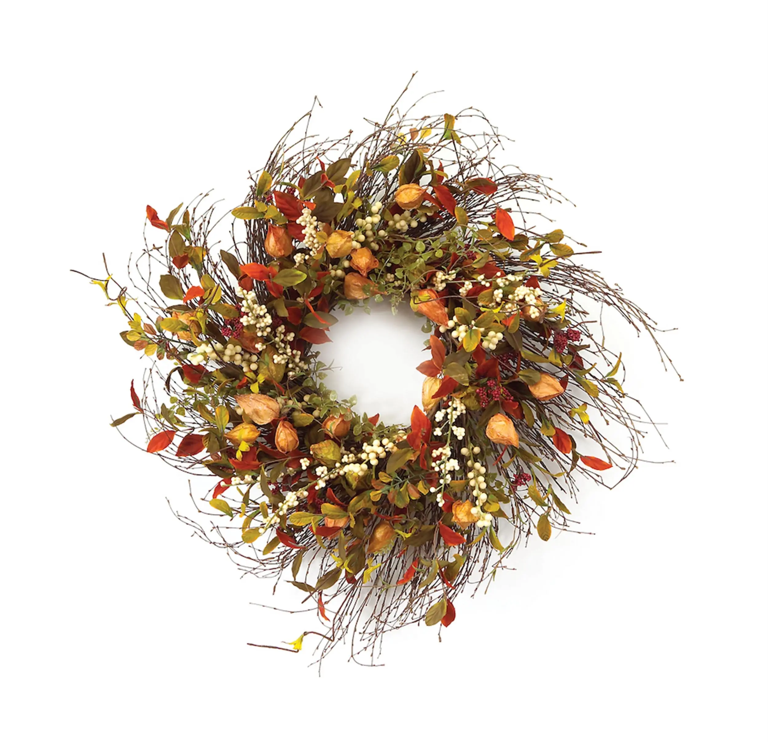Autumn Cape Gooseberry Wreath 20"D