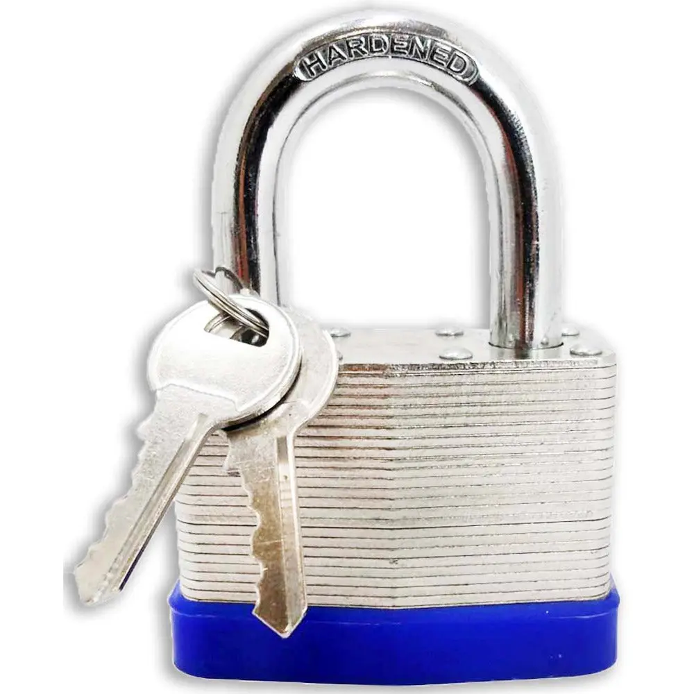 Laminated Padlock - 30mm - Hardened Steel Shackle  - LOCK-07313