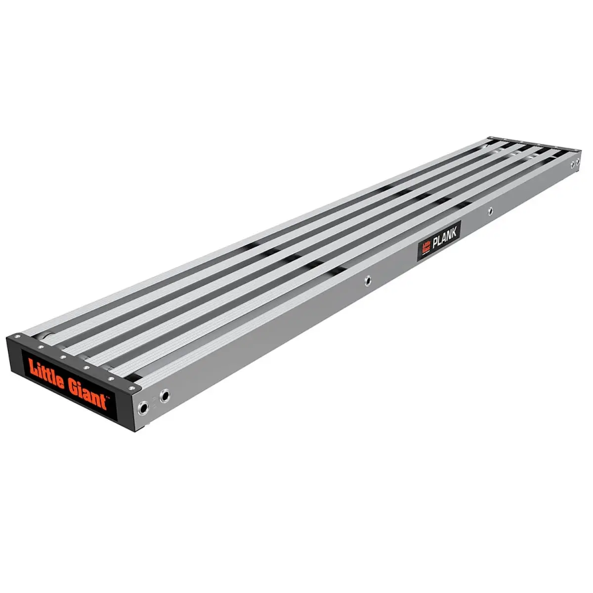 Little Giant Ladders B3145158 Aluminum 2-Person Standard Plank - 73x11x3", Silver, 500 lbs Capacity, ANSI & OSHA Compliant, Slip-Resist., Hooks Secure, Ideal for Painting, Hanging Drywall, Ladder-to-Scaffolding Conversion, Converts Ladder Into Scaffolding