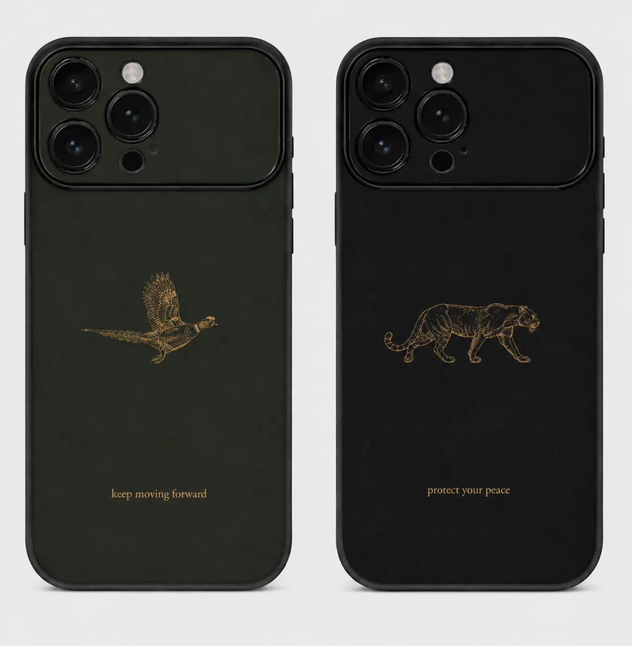 Engraved PU Leather Phone Case | Personalized Minimalist Leather Phone Case