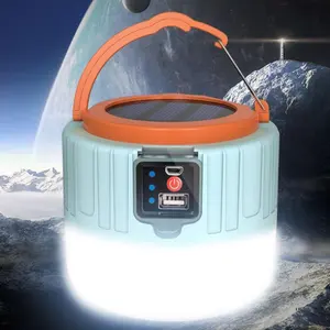 Portable Solar-Powered LED Tent Light, 1 Count Outdoor Multifunctional Camping & Picnic Light, Solar Camping Light for Outdoor Activities, Camping Lantern