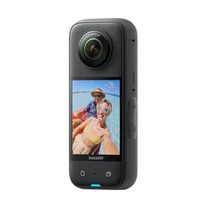 Insta360 X3 - Waterproof 360 Action Camera with 1/2" 48MP Sensors, 5.7K 360 Active HDR Video, 72MP 360 Photo, 4K Single-Lens, 60fps Me Mode, Stabilization, 2.29" Touchscreen, AI Editing, Live Stream