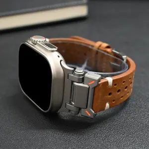 Faux Leather Watch Band (Band Only), Fashionable Watch Band Smartwatch Strap for Apple Watch Ultra2/1 49mm 10 46mm 45mm, Smart Watch Accessories