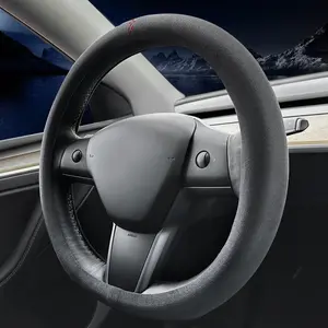 Suede  Steering Wheel Cover, Suitable for  Model 3 /Model Y Steering Wheel Cover