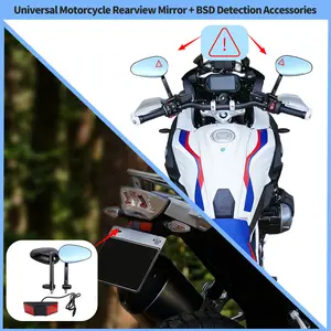 For CFMOTO 24GHz BSD Radar Safety Kit Blind Spot Monitor & Lane Change Alarm IP67 Waterproof Moto Warning System accesorios moto