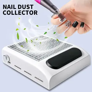 Professional Nail Dust Collector, 1 Box Low Noise Nail Vacuum Collector with Filter, Manicure & Pedicure Tool for Salon Nail Art, Nail Art Tools