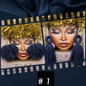 Yarn Earrings Pierced - Stylish and Trendy Design