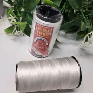 White Hilo Tex Zapatero #3 Extra Fuerte Hilo Macrame for Crafting and Beads  Projects