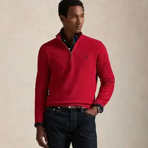 Polo Ralph Lauren - Mesh-Knit Cotton Quarter-Zip Sweater