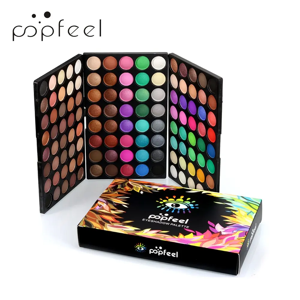 Professional 120-Color Eyeshadow Palette Set, Highly Pigmented Palette, Multicolor Cosmetic Eyeshadow, Beauty Eyeshadows for Stage Makeup, Ideal for Beginners and Girls, Perfect Gift for Women