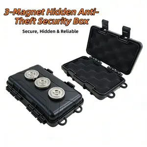 Upgraded Magnetic Key Box Toy - Secure Magnetic Key Holder Under Car, Waterproof & Dustproof Outdoor Magnet Storage Box for Car Keys