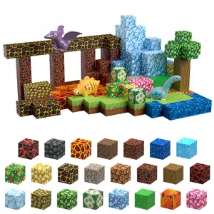 Magnetic Blocks - 205 PCS pixelated design - Magnetic Toys for Montessori Toddler Christmas Birthday Gifts - STEM Sensory Toys for 3 4 5 6 7 8 9 10 Year Old Boys & Girls