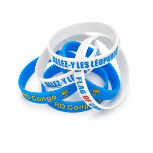 DRC Flag Silicone Rubber Bracelet