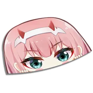 Zero Two Peeker Sticker: Darling Anime Manga Decal