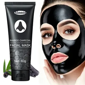 Bamboo Charcoal Mud Mask，Blended with Mineral Mud Extracts, Supports Skin’s Natural Cleansing Process, Mild on Sensitive Skin, Suitable for All Skin Types.