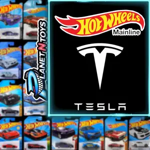 Hot Wheels Tesla Mainline American Power 1:64 Diecast Assorted (Cybertruck, Cyberquad, Model S, Model Y, Roadster)
