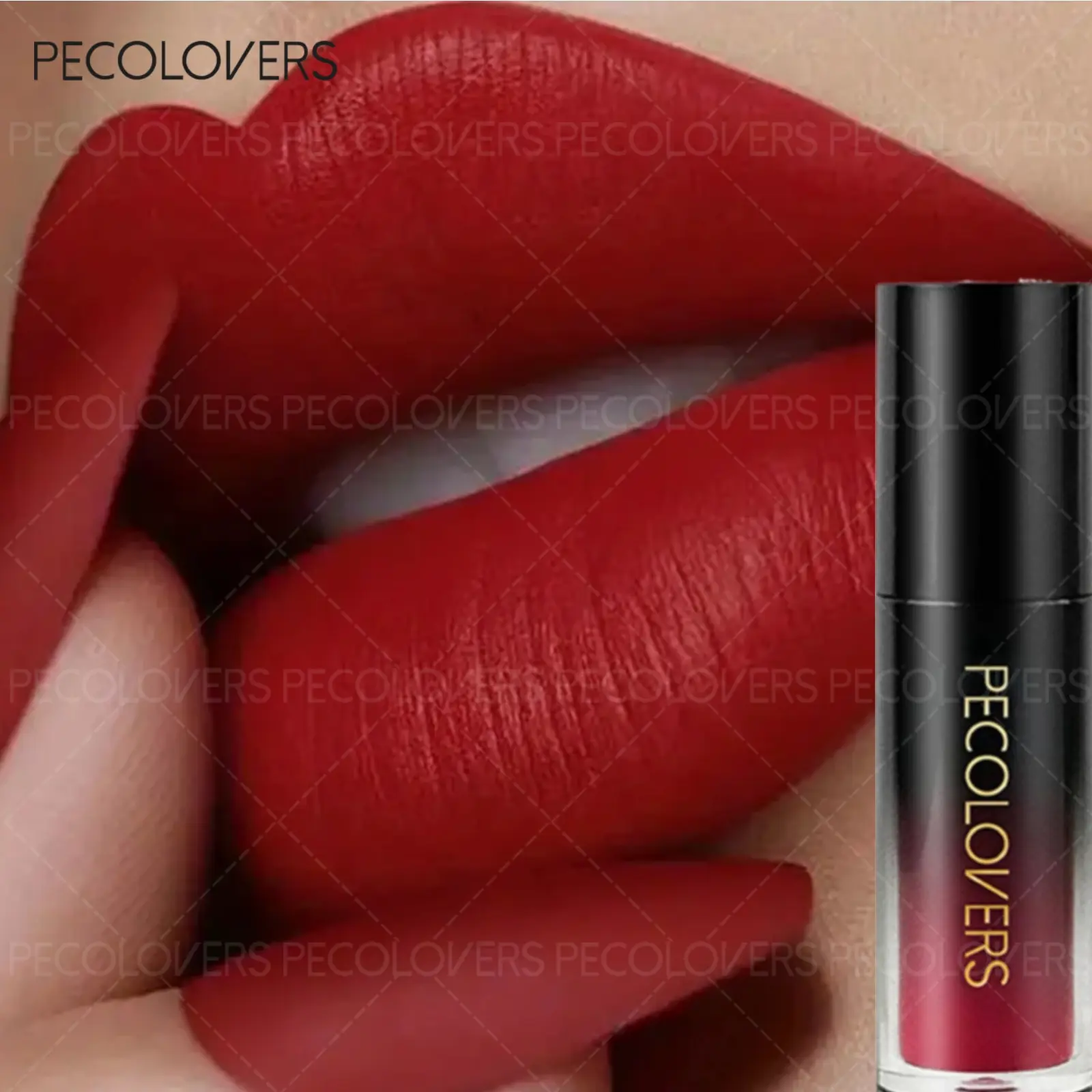 1PC Nude Velvet Lipstick Lip Gloss Makeup Waterproof Non-stick Cup Lip Tint Matte Liquid Lipsticks Long Lasting Sexy Red Brown Liquid Lip Stick Beauty Enthusiasts