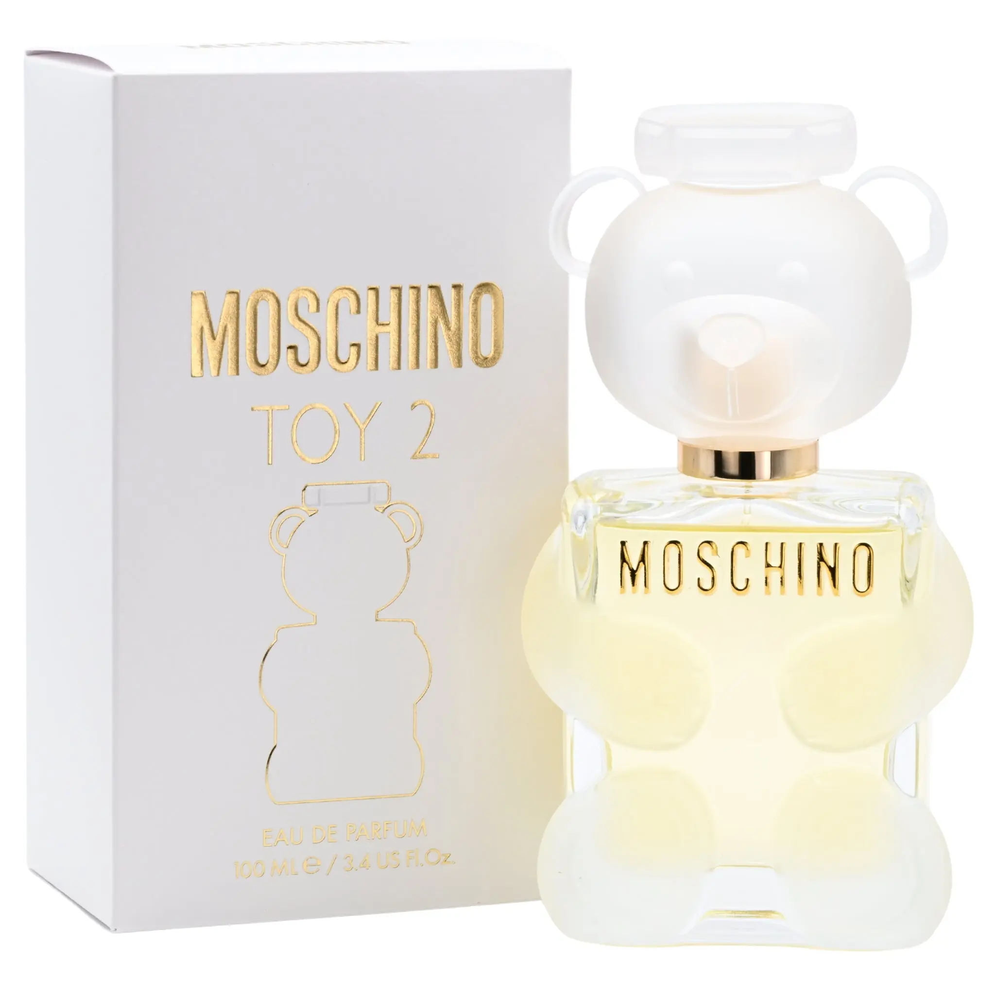 MOSCHINO Toy 2 Women's EDP Spray - 3.4 fl oz, New in Box, Fresh Floral Fragrance Product with TED Character, Middle Jasmine Notes & Joyful Aroma, Women's Fragrance