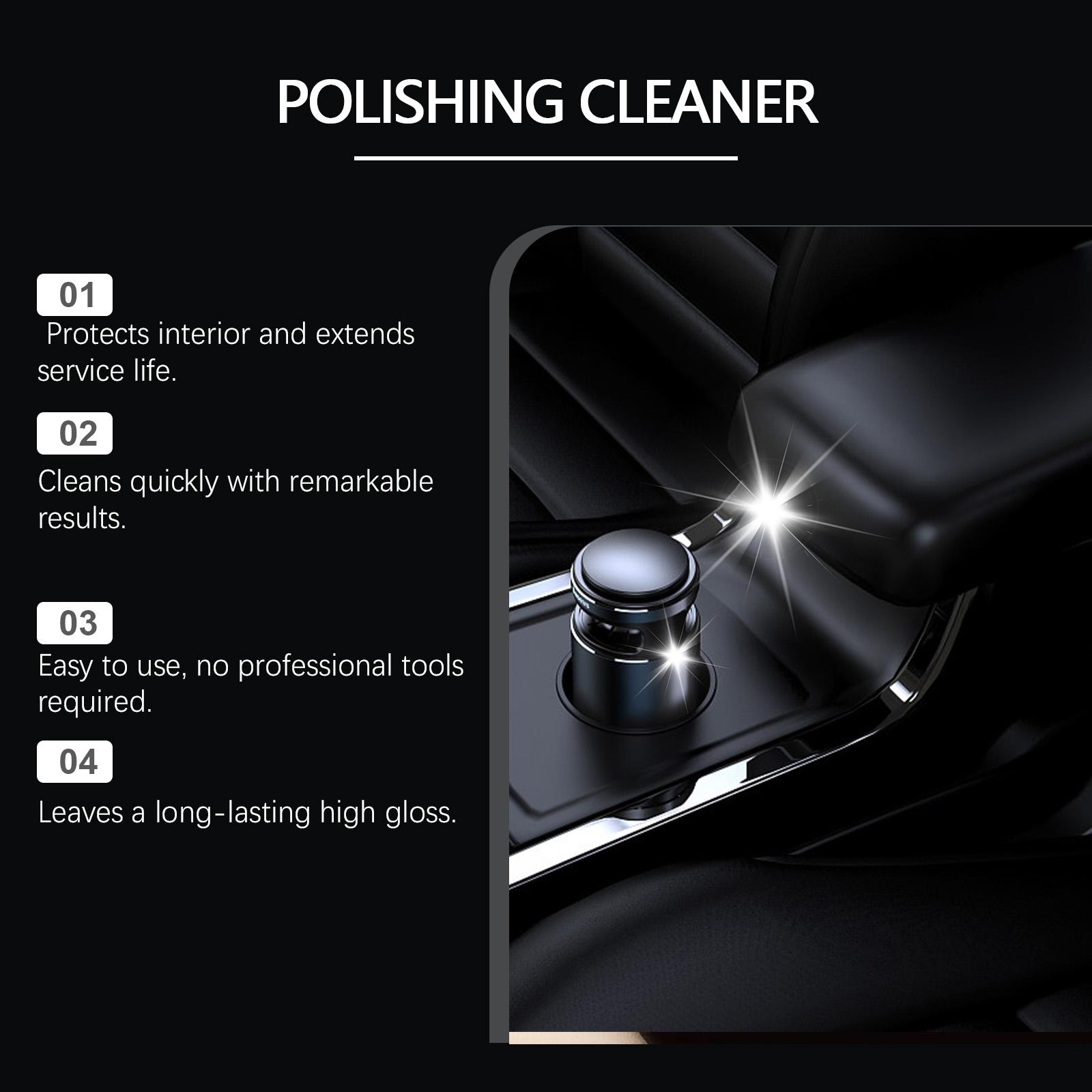 Car Interior Polishing Agent, Car Leather Interior Care, Cleaning & Maintenance, Polish Refreshing Agent, Automotive Accessories, Dashboard Leather Cleaner