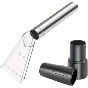 Versatile Vacuum Attachment Kit with 2 Hose Sleeves for Sofa Carpet Cars Cleaning Auto Detailing Hand Wand with Viewing Head Set of 4