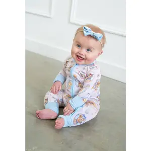 Parisian Pups | Zippy | Boosh Baby Bamboo Convertible Romper | Breathable, moisture-resistant, thermo-regulating pajama set 