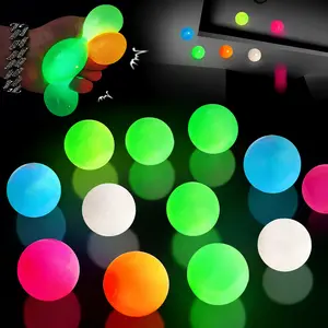 wall balls,Sticky Ball,Ceiling Balls,Glow in the Dark Sticky Stress Balls – Throwing Target Toy, Sticks for Seconds Then Drops, Super Fun & Stress Reliever,The Most Satisfying Stress Relief Game for Home, Office & Parties