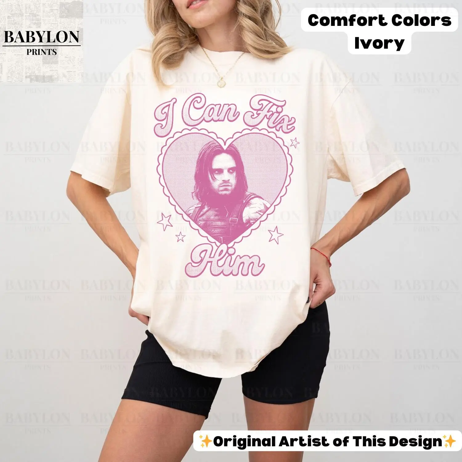 Comfort Colors Bucky Banned I Can Fix Him T Shirt, Sebastian Vintage Shirt, Soldier in Winter Retro 90s Tshirt, Barnes Bootleg Tee