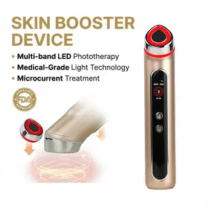 Ketrina Skin Booster 4-In-1 Photoelectric Device with Heating & Cooling Modes Portable 2200mAh for Anti-Aging Pore Care At-Home Facial Gift for Her