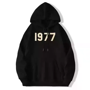 Trendy 1977 Hooded Sweatshirt - Casual Long-Sleeved Street Style - Suitable for Holiday Gifts Hoodie