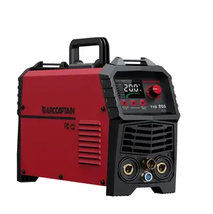 ARCCAPTAIN TIG200 TIG Welder 200A High Frequency 110v/220v Dual Voltage 2 in 1 LED Display TIG/Stick/Arc Welding Machine with 2T/4T Function & Tungsten Electrode Black Friday and Cyber Monday Deal, Thanksgiving/Christmas Gifts for Men/Dad
