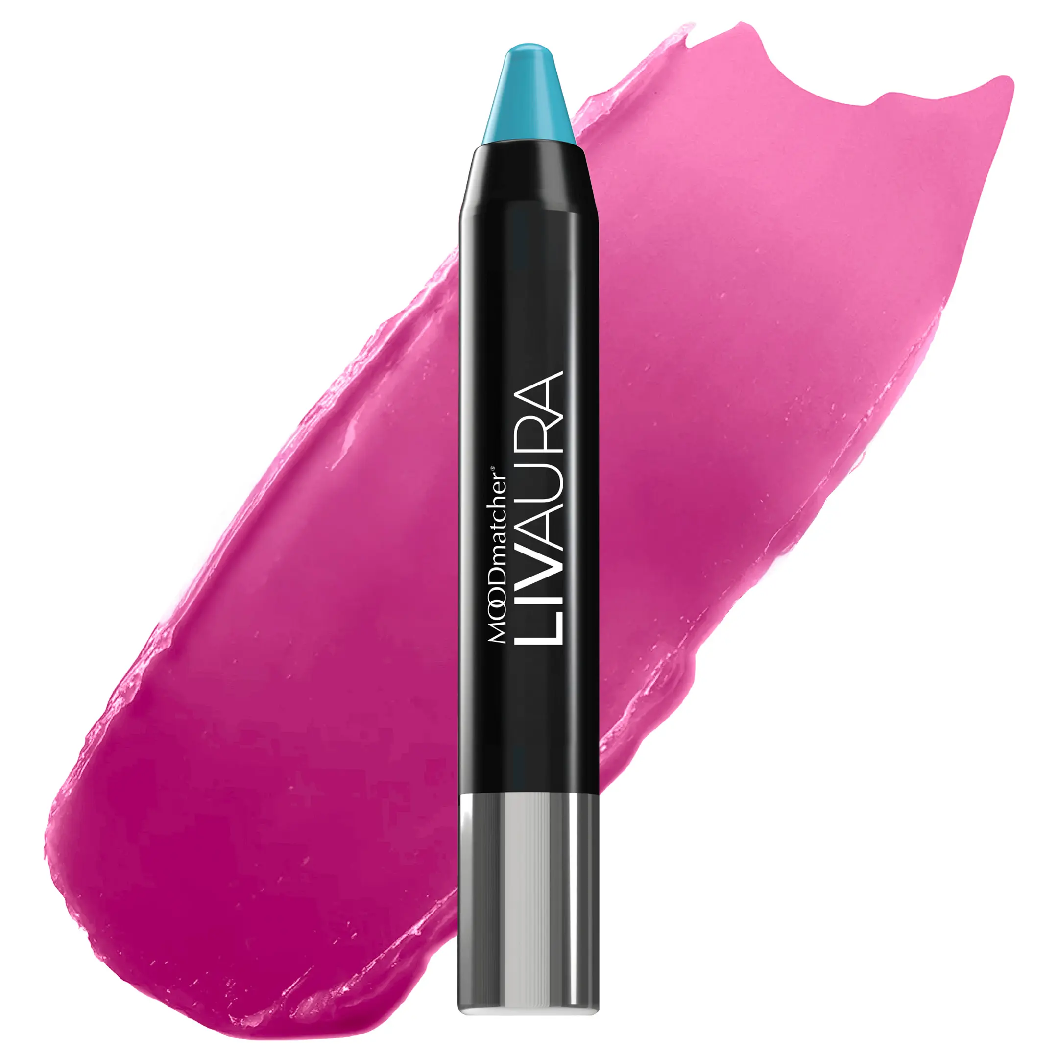 LIVAURA MOODmatcher Long Lasting Twist Stick Lipstick for Women – Color Changing Moisturizing Cream Lipsticks, Smudge Proof Lip Stick, Easy to Apply Lip Makeup, Made in USA (Light Blue)