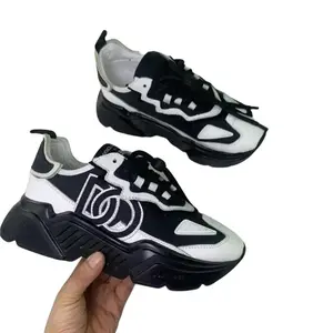 2024 Luxury Designer Daymaster Trainers Sneakers Shoes Low Top Flat Sorrento Print White Black Leather Trainers Sneakers for Everyday Wear Athletic
