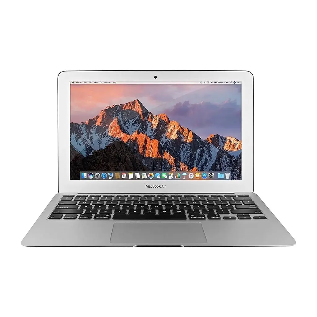 Refurbished 11-in MJVM2LL/A 2015 MacBook Air - 128GB SSD, Wi-Fi, Silver, Good Condition - Ideal for Students, Office Use