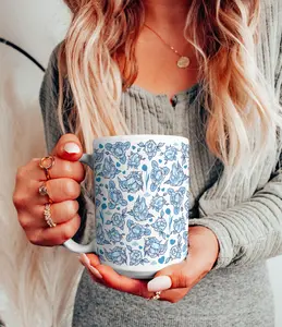 Floral Penis Mug Penis Cup Funny Adult Humor Gag Gift Sexy Coffee Mug Gift For Her, Graphic Tees, Funny Coffee Mug Gift