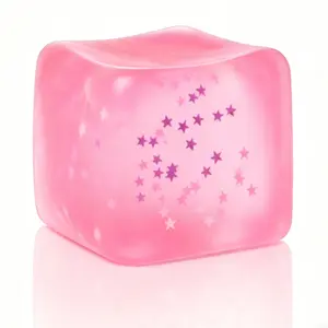Soft Square Ice Block for Adults, Stress Relief Ball, Sensory Toy, Squishy Fidgets, Cool Smooth Item, Birthday Gift, Party Favor, Piñata Filler, Box Filler