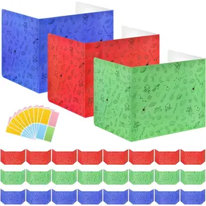 24-Pack Desk Dividers for Students, Space Cardboard  Boards for Student,  Shield Folder Boards, Classroom Divider Shield for School Teachers
