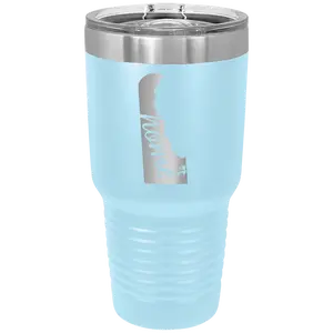 Delaware Home 30 oz Tumbler | Light Blue