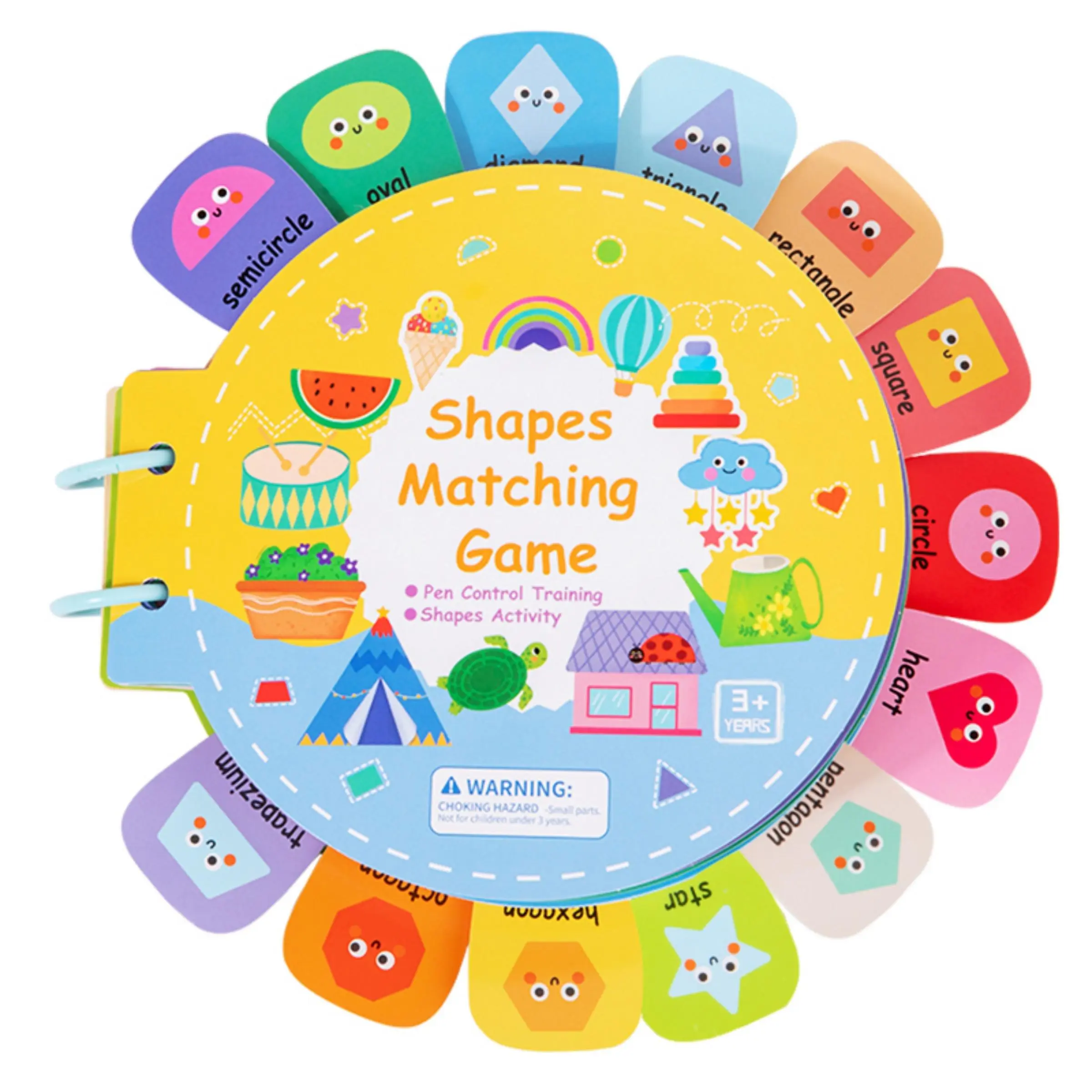 Early Education Quiet Book for Letter Recognition, Color and Shape Learning Busy Book, Ideal Teaching Tool, Visual Learning Tools for Kids, Learning Materials, Preschool Alphabet Tool