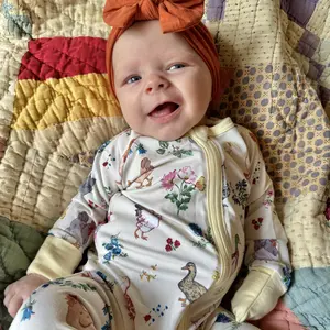 EllivviBebe Baby Bamboo Pajamas, Ultra Soft Bamboo Viscose Zipper Romper Sleepwear，2-Way Zipper, Super Soft, Fun Print Baby Clothes, Breathable Stretch One Piece Footed Pajamas for Newborns Baby Infants Toddlers Bamboo Sleep Sack, Baby Clothing